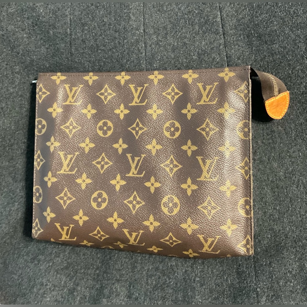 ✅AUTHENTIC LV BAG 2WAYS GREAT USED POUCH 26 LOUIS VUITTON - Picture 5 of 15